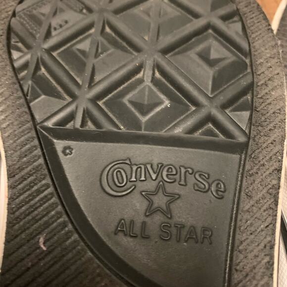 CONVERSE ALL STAR CHUCK TAYLOR Low Top BLACK Canvas WHITE Rubber Size 11 - Picture 8 of 13